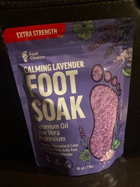New Lavender Epsom Salt Foot Soak (1lb) – Relaxing Spa Treatment 👣 💜